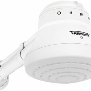 Chuveiro elétrico Faminho Fame 4T 127V 5400W com braço e quatro temperaturas.