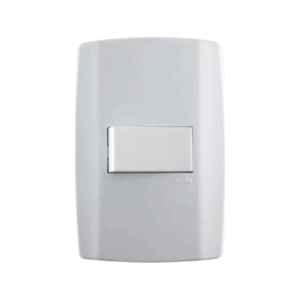 Interruptor 1S Horizontal Slim Ilume moderno e fino, ideal para instalações elétricas residenciais e comerciais.