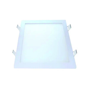 Luminária LED Avant 18W 6500K quadrada de embutir com luz branca fria para ambientes internos.